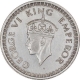 Silver Half Rupee Coin of King George VI of Bombay Mint of 1942.