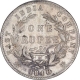 Silver One Rupee Coin of Victoria Queen of Calcutta Mint of 1840.