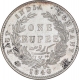 Silver One Rupee Coin of Victoria Queen of Calcutta Mint of 1840.