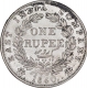 Silver One Rupee Coin of Victoria Queen of Calcutta Mint of 1840.