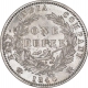 Silver One Rupee Coin of Victoria Queen of Calcutta Mint of 1840.