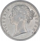 Silver One Rupee Coin of Victoria Queen of Calcutta Mint of 1840.