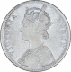 Silver One Rupee Coin of Victoria Queen of Bombay Mint of 1862.