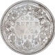 Silver One Rupee Coin of Victoria Queen of Bombay Mint of 1862.