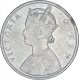 Silver One Rupee Coin of Victoria Queen of Bombay Mint of 1862.