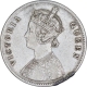 Silver One Rupee Coin of Victoria Queen of Calcutta Mint of 1862.