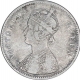 Silver One Rupee Coin of Victoria Queen of Calcutta Mint of 1862.