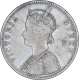 Silver One Rupee Coin of Victoria Queen of Bombay Mint of 1862.