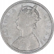 Silver One Rupee Coin of Victoria Queen of Bombay Mint of 1862.