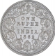 Silver One Rupee Coin of Victoria Queen of Calcutta Mint of 1862.