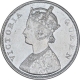 Silver One Rupee Coin of Victoria Queen of Bombay Mint of 1862.