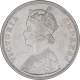 Silver One Rupee Coin of Victoria Empress of Bombay Mint of 1877.