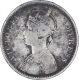 Silver One Rupee Coin of Victoria Empress of Bombay Mint of 1879.