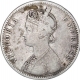 Silver One Rupee Coin of Victoria Empress of Bombay Mint of 1879.