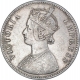 Silver One Rupee Coin of Victoria Empress of Calcutta Mint of 1881.