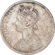 Silver One Rupee Coin of Victoria Empress of Bombay Mint of 1883.