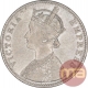 Silver One Rupee Coin of Victoria Empress of Bombay Mint of 1883.