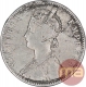 Silver One Rupee Coin of Victoria Empress of Bombay Mint of 1883.