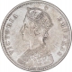 Silver One Rupee Coin of Victoria Empress of Calcutta Mint of 1887.