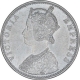 Silver One Rupee Coin of Victoria Empress of Bombay Mint of 1888.