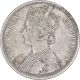 Silver One Rupee Coin of Victoria Empress of Bombay Mint of 1889.