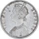 Silver One Rupee Coin of Victoria Empress of Bombay Mint of 1892.