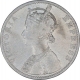 Silver One Rupee Coin of Victoria Empress of Bombay Mint of 1892.