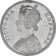 Silver One Rupee Coin of Victoria Empress of Bombay Mint of 1901.