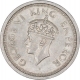 Silver One Rupee Coin of King George VI of Bombay Mint of 1945.