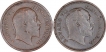 Copper and Bronze Half Pice Coins of King Edward VII of Calcutta Mint of Different Years.