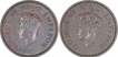 Bronze One Quarter Anna Coins of King George VI of Calcutta Mint of 1939.