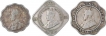 Cupro Nickel Different Denomination Coins of King George V of Calcutta Mint of Different Years. 