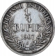 Silver Quarter Rupee Coin of Kaiser Wilhelm of German East Africa of 1907.