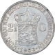 Silver Two and Half Gulden Coin of Wihelmina of Netherlands of 1933.