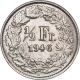 Silver Half Franc Coin of Switzerlan of 1946.