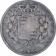 Silver One Crown Coin of Victoria of England of 1845.