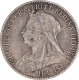 Silver Six Pence Coin of Victoria Empress of United Kingdom of 1895.