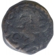 Copper One Dam Coin of Akbar of Urdu Zafar Qarin Mint.