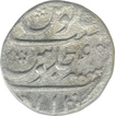 Silver One Rupee Coin of Aurangzeb Alamgir of Murshidabad Mint.