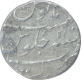 Silver One Rupee Coin of Aurangzeb Alamgir of Surat Mint. 