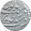 Silver One Rupee Coin of Ahmad Shah Bahadur of Kora Mint. 