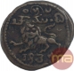 Copper Twenty Cash Coin  krishnaraj Wadiyar III of Mysore.