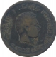 Bronze Half Tanga Coin of Carlos I of Portuguese Administration of Indo Portuguese.