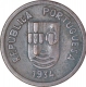 Bronze One Tanga Coin of Portuguese Administration of Indo Portuguese. 