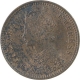 Copper One Twelfth Anna Coin of Victoria Empress of Calcutta Mint of 1898.