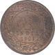 Copper One Twelfth Anna Coin of Victoria Empress of Calcutta Mint of 1901.