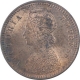 Copper One Twelfth Anna Coin of Victoria Empress of Calcutta Mint of 1901.