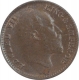 Copper One Twelfth Anna coin of King Edward VII of Calcutta Mint of 1904.