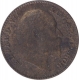 Bronze One Twelfth Anna Coin of King Edward VII of Calcutta Mint of  1910.