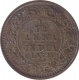  Bronze One Twelfth Anna Coin of King George V of Calcutta Mint of 1934.